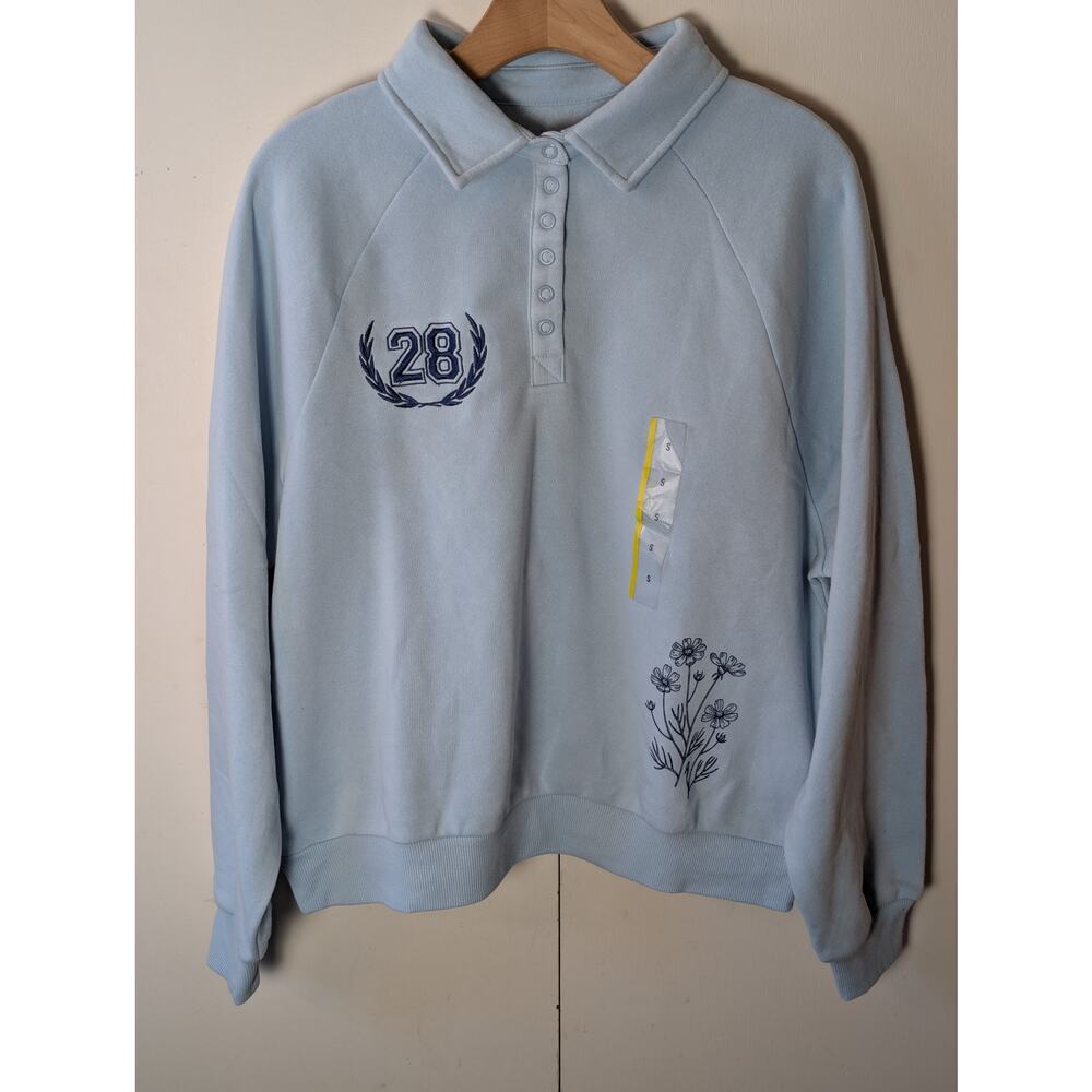 Zoe + Liv Light Blue Sweater Small